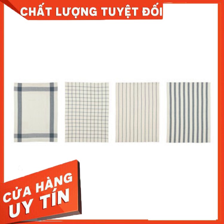 [ Hàng Chính Hãng ] Bộ 4 khăn lau bát Ikea Elly 65 x 50 cm