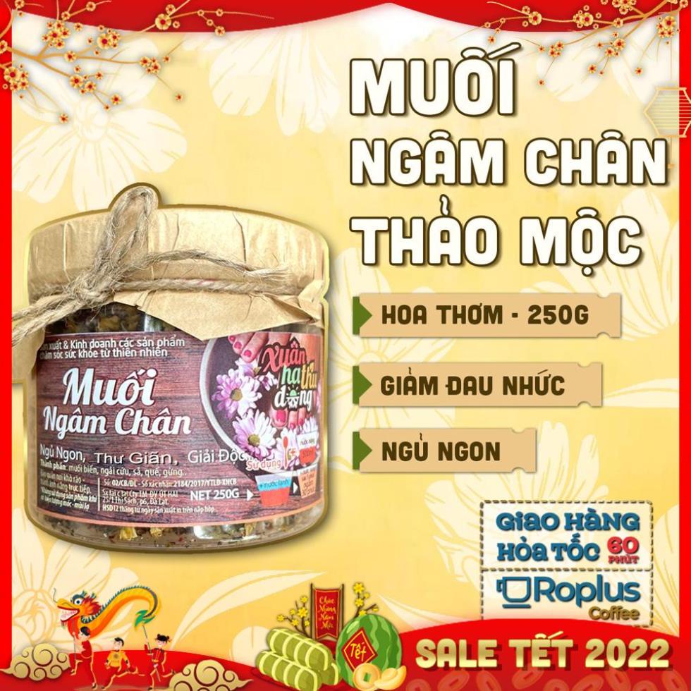 Muối thảo dược ngâm chân 24 vị giúp ngủ ngon, lưu thông km