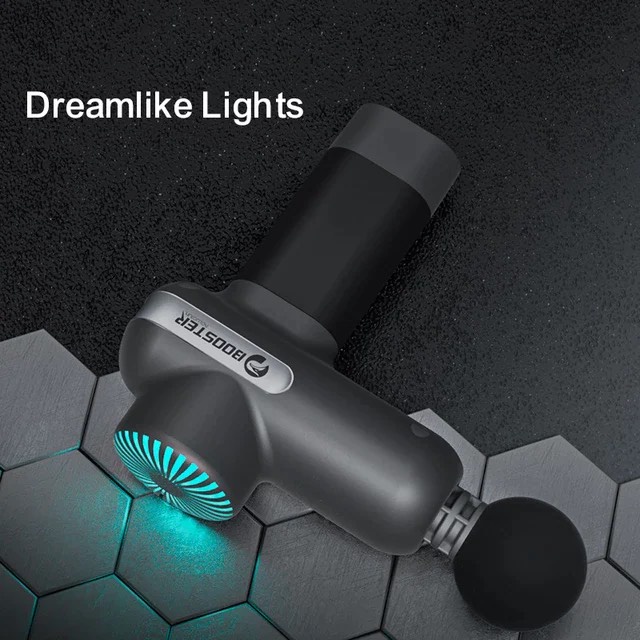 NEW 2022 - Máy Massage Cầm Tay BOOSTER Lightsaber MINI, Công suất 70W, 4 Đầu 5 Chế Độ Làm Giảm Đau Toàn Thân