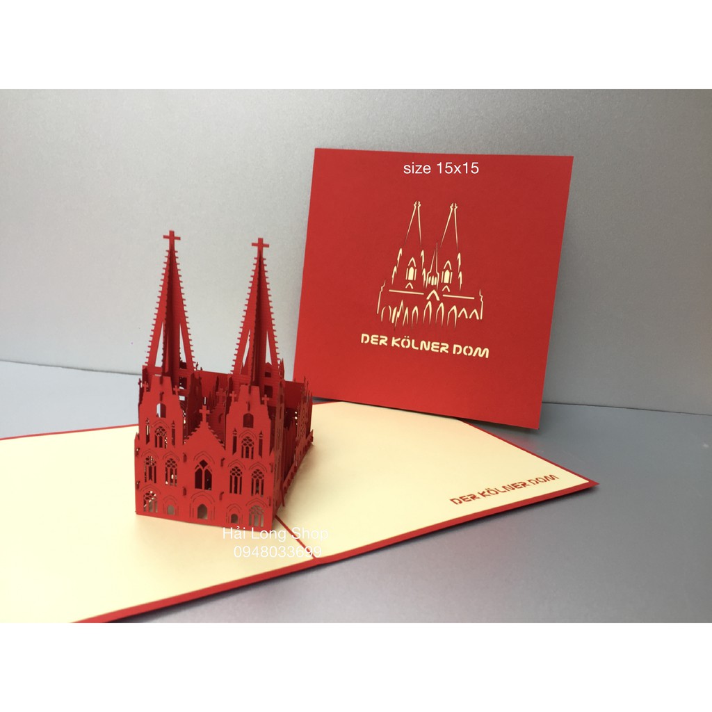 Nhà Thờ ( Đức )- Thiệp 3D | BigBuy360 - bigbuy360.vn
