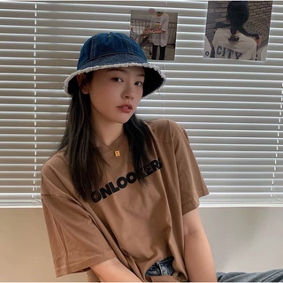 Mũ nón bucket jeans unisex vành xòe nhẹ