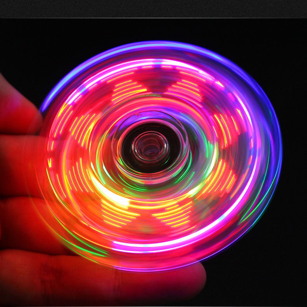 Con Quay Spinner Phát Sáng, Đồ Chơi Đèn Led Bằng Nhựa Độc Đáo, Đồ Chơi Giải Trí, Xả Stress Dành Cho Mọi Lứa Tuổi