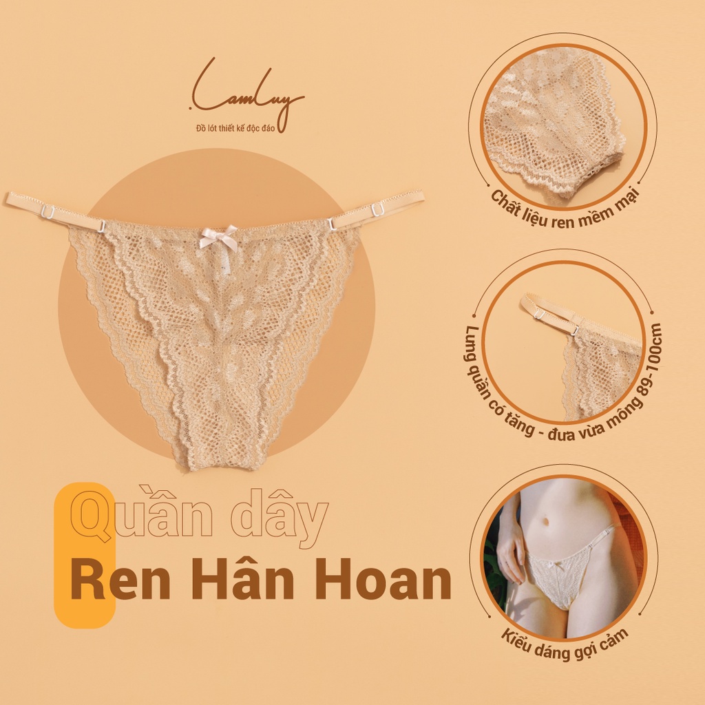 Quần lót dây ren phối thun Lamluy