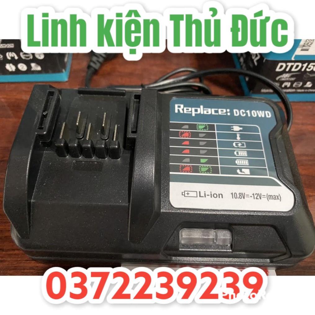 Lktd BN. Sạc pin Makita DC10WD Max 10.8v - 12v Li-ion, pin trượt.
