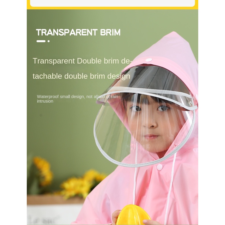 Áo Mưa Dáng Dài Họa Tiết Hoạt Hình Cho Bé