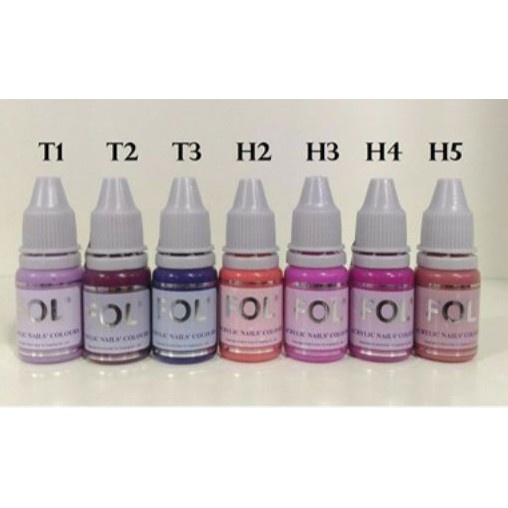 Bột bản Fol đủ màu vẽ cọ bản 3D bán lẻ chuyên dụng ngành Nail