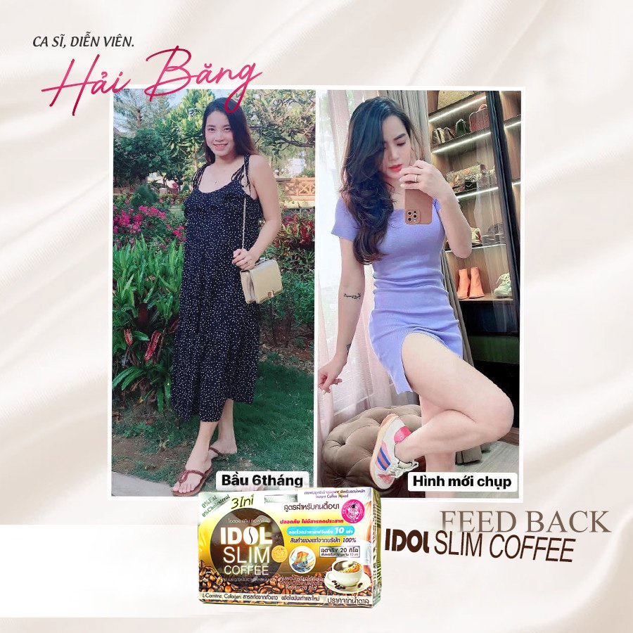 Giảm Cân Cấp Tốc Idol Slim Coffee Chính Hãng Cà Phê Giảm Cân Thái Lan Hộp 10 gói