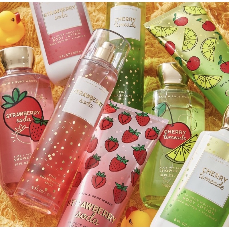 STRAWBERRY SODA - Xịt Thơm Toàn Thân Body Mist Bath &amp; Body Works Usa