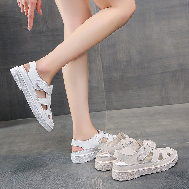Dép xăng đan Sandal Đế Bằng Thiết Kế Mới Năng Động Thời Trang Dành Cho Mùa Hè