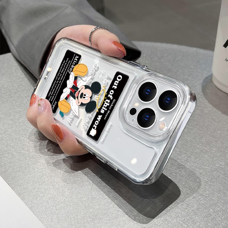 Ốp Điện Thoại Họa Tiết Chuột Mickey Cho iphone 11 13 7 8 Plus space 12 13 Pro Max X XS Max 7 8 SE 2020