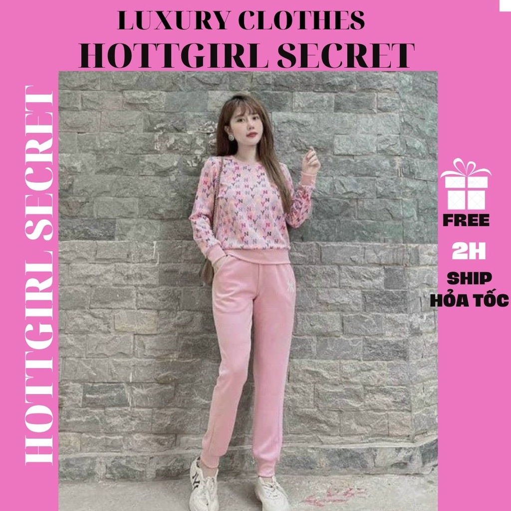 Bộ nỉ thể thao nữ cao cấp độc quyền,bộ nỉ thu đông nữ mẫu mới nhất 2021 để mặc ở nhà hoặc đi chơi đều đẹp nha các nàng