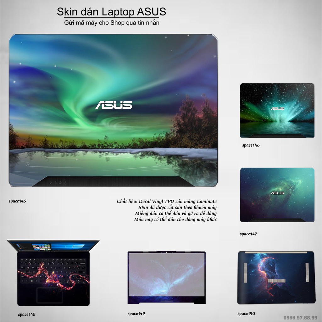 Skin dán Laptop Asus in hình không gian _nhiều mẫu 25 (inbox mã máy cho Shop)