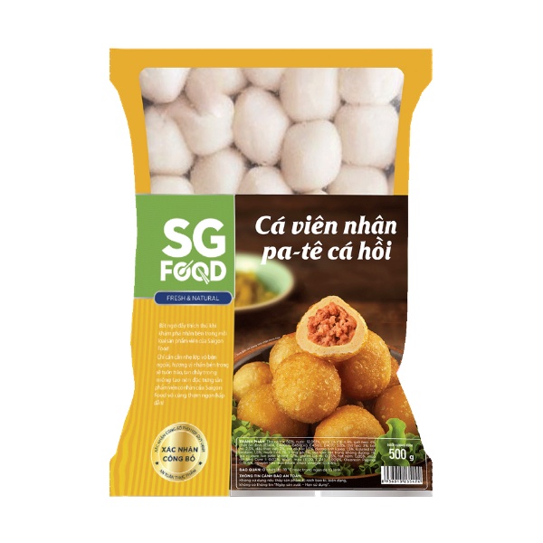 Cá viên , bò viên, tôm viên, gà viên, viên ngũ vị  SG Food 500gr đủ vị