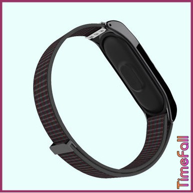 Dây đeo mi band 6, Mi band 5 nylon mặt kim loại CLASSIC chính hãng MIJOBS, dây đeo thay thế miband 5, miband 6 nylon