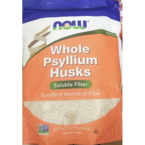 (Date 2026) Bột vỏ hạt mã đề 454g Psyllium Husks dạng vỏ kèm bill (có tách bán lẻ)