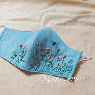 KHẨU TRANG LINEN THÊU, KHẨU TRANG HANDMADE