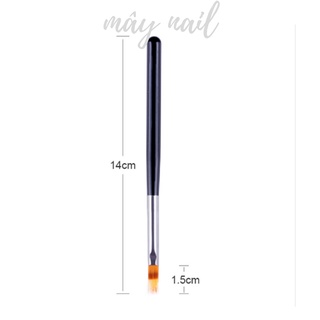 Cọ omber cán gỗ đầu dẹp