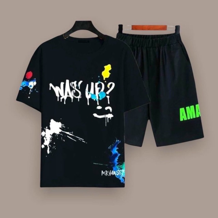 Bộ Thể Thao Nam Wasup Thun Lưới Mè KSS310