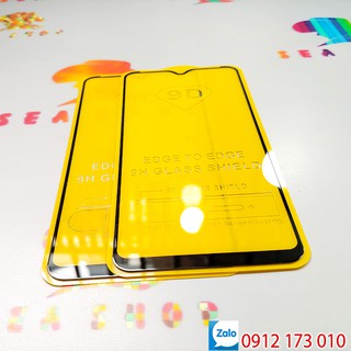Bộ 2 kính cường lực samsung galaxy a20 / sm-a205 full màn hình / dán full màn samsung a20 - seashop