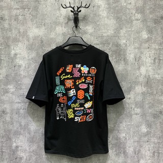 Áo thun unisex SWE trắng đen