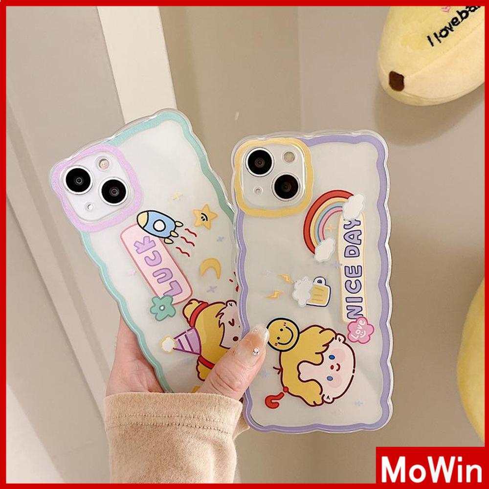 iPhone Case Silicone Soft Case Clear Case Airbag Shockproof Camera Cover Protection Cartoon Cute Compatible For iPhone 11 iPhone 13 Pro Max iPhone 12 Pro Max iPhone 7Plus iPhone xr