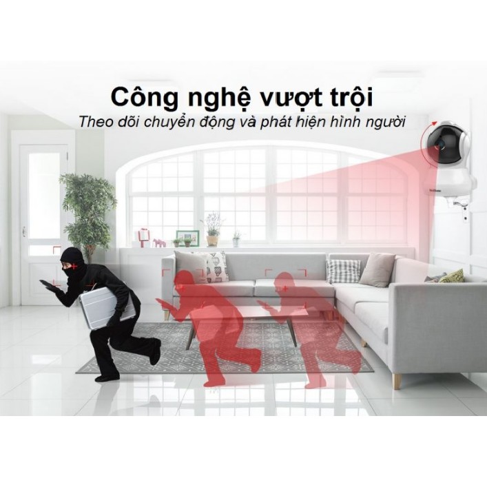 Camera IP WIFI Trong nhà SriHome SH020 Xoay 360 độ 3.0MP (Siêu Nét) Tích Hợp Cảm Biến Cảnh Báo | BigBuy360 - bigbuy360.vn