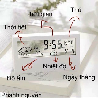 Nhiệt ẩm kế đo nhiệt độ và độ ẩm phòng ngủ cho bé