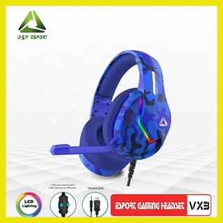 Tai nghe nhạc chụp tai gaming headphone gaming có dây esport vx3 led rgb tai nghe game thủ có mic máy vi tính