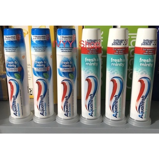 (Mẫu mới)Kem Đánh Răng Aquafresh Fresh & Minty 100ml của Anh