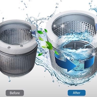 Combo Túi Bột tẩy vệ sinh lồng máy giặt 450g