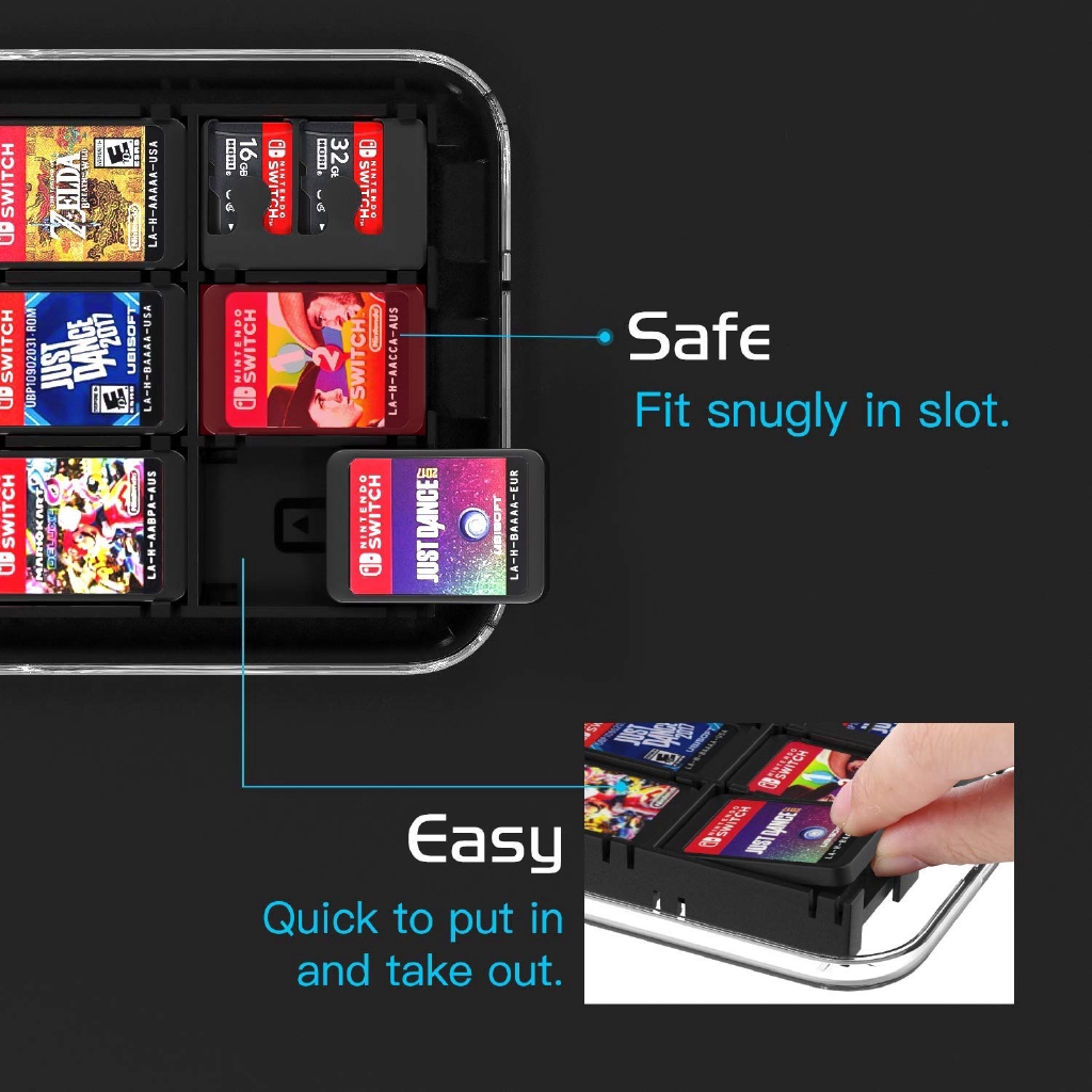 Hộp đựng thẻ game Nintendo Switch/Switch Lite /Switch OLED 12 ngăn tiện lợi | BigBuy360 - bigbuy360.vn