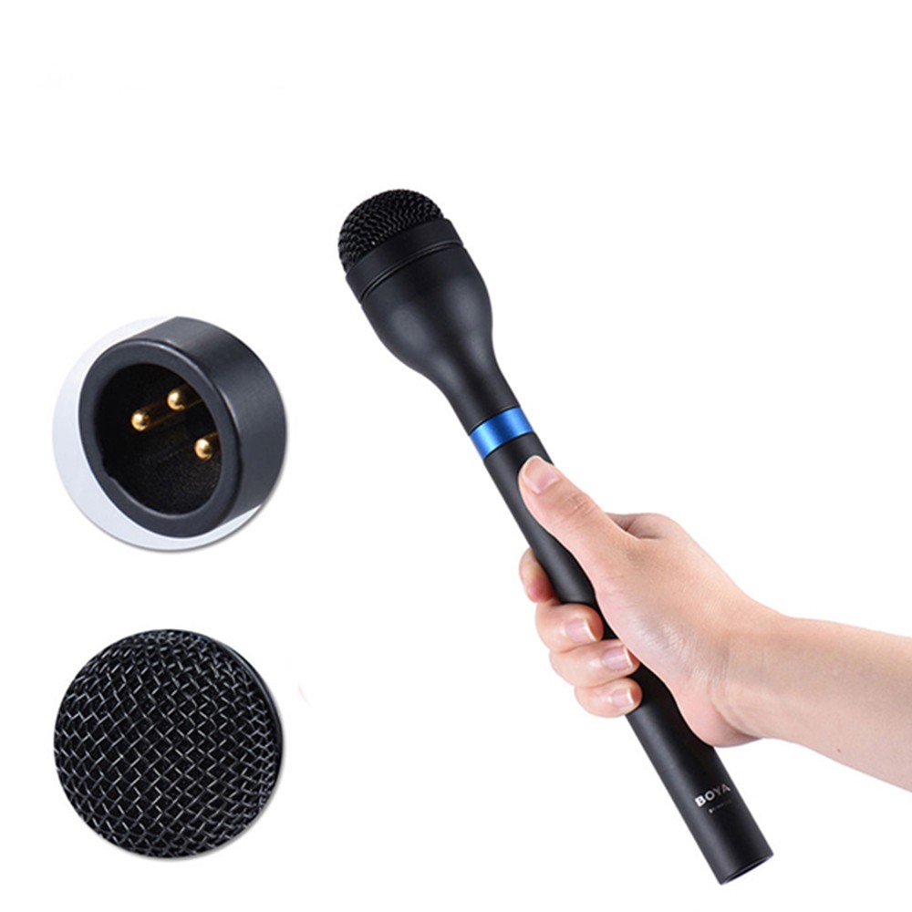 [Mã ELHACE giảm 4% đơn 300K] Micro thu âm cầm tay cổng XLR - BOYA BY-HM100 Handheld Microphone