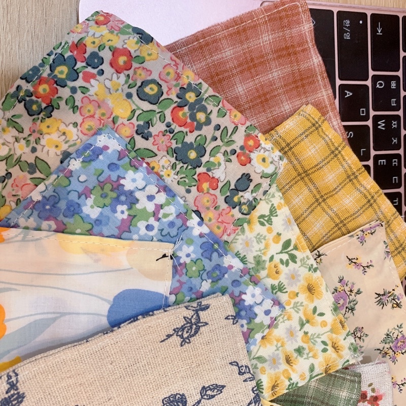 Miếng lót ly, cốc bằng vải hoạ tiết hoa phong cách vintage - Vintage floral coaster