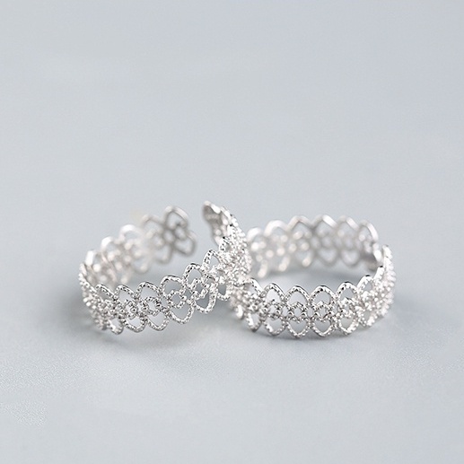 Nhẫn nữ bạc 925 cao cấp đẹp free size chính hãng không gỉ trang sức CINLA N010