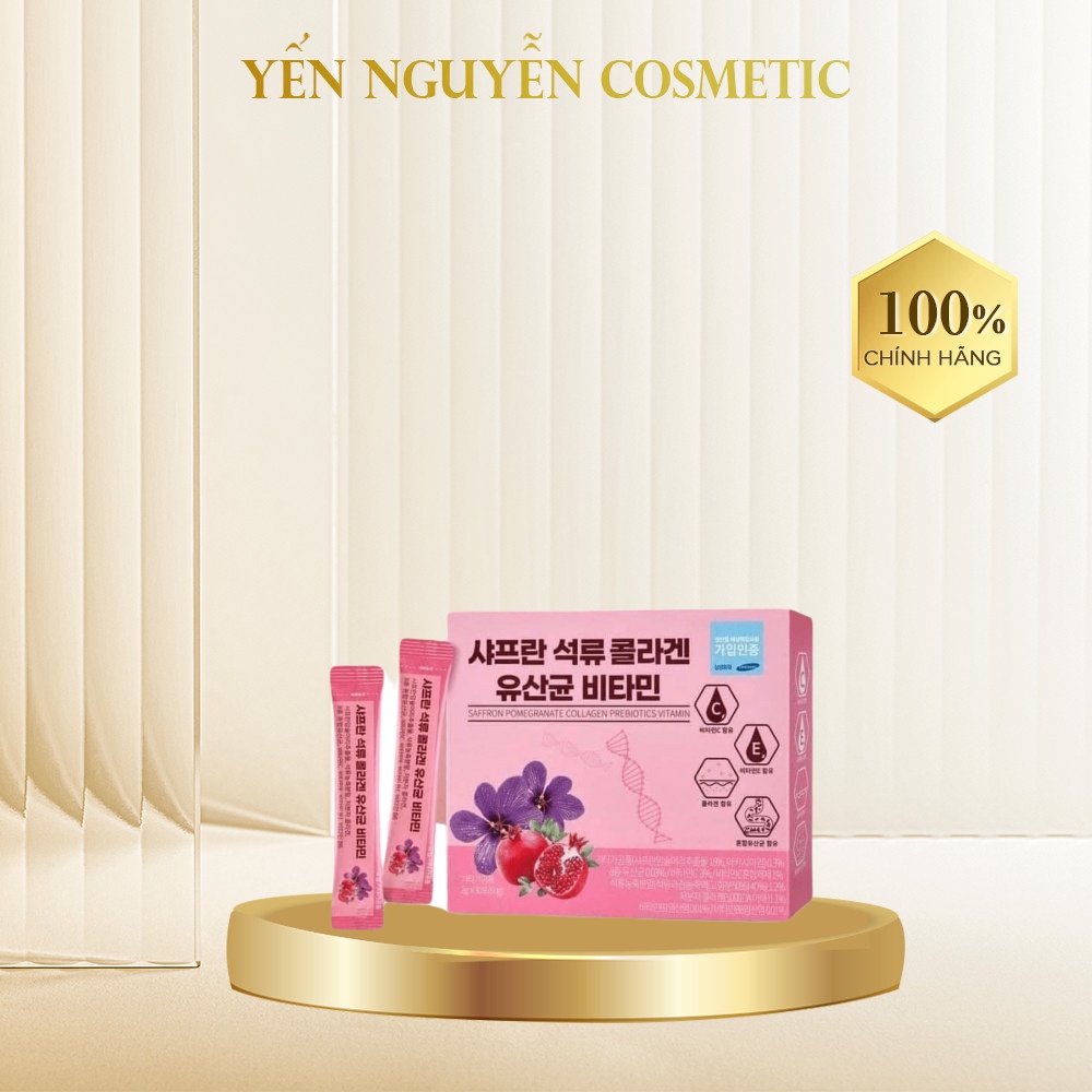 Bột Collagen Lựu Đỏ Nhụy Hoa Nghệ Tây Saffron Bio Cell