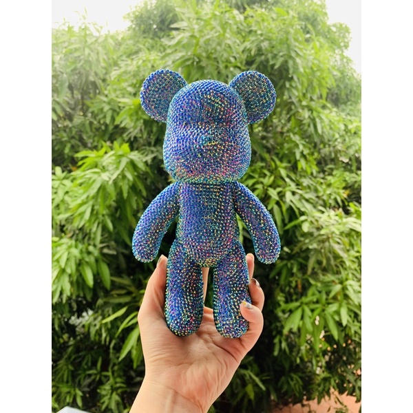 Gấu Bearbrick đính đá màu sắc lựa chọn kích thước 23cm