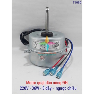 Motor quạt dàn nóng điều hòa 220V 35W-36W - ngược chiều dây đồng