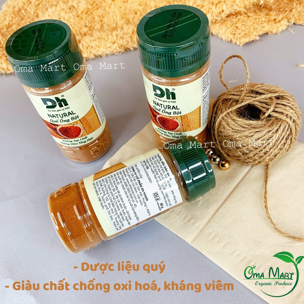 Quế ống bột nguyên chất Natural DH Foods 40gr