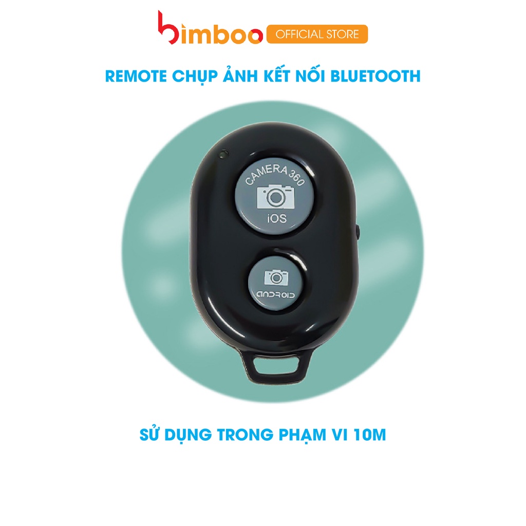 Remote Bluetooth Chính Hãng Bimboo Chụp Ảnh, Điều Khiển Chụp Ảnh Từ Xa, Livestream