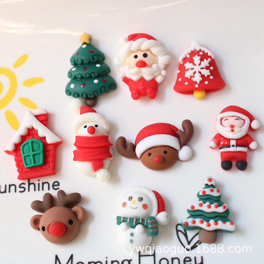 Set 10 Dây Buộc Tóc Trang Trí Giáng Sinh Năm Mới