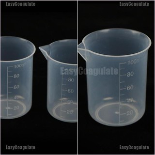 Set 2 cốc nhựa 100Ml đo mực nước tiện lợi