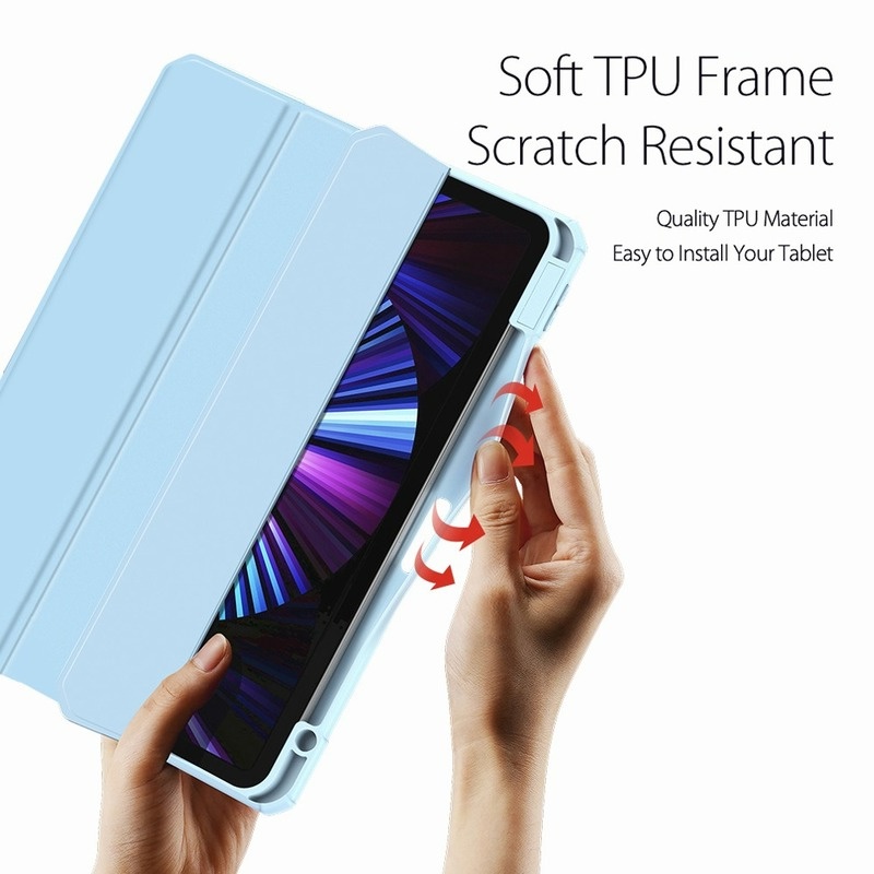 Dllencase Bao da máy tính bảng Silicon thích hợp cho For iPad Mini 6 Air 4 10.9 2020 2021 Pro 11 2019 10.2 7th 8th 9th A200