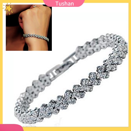 Vòng tay nữ đính đá lấp lánh sang trọng