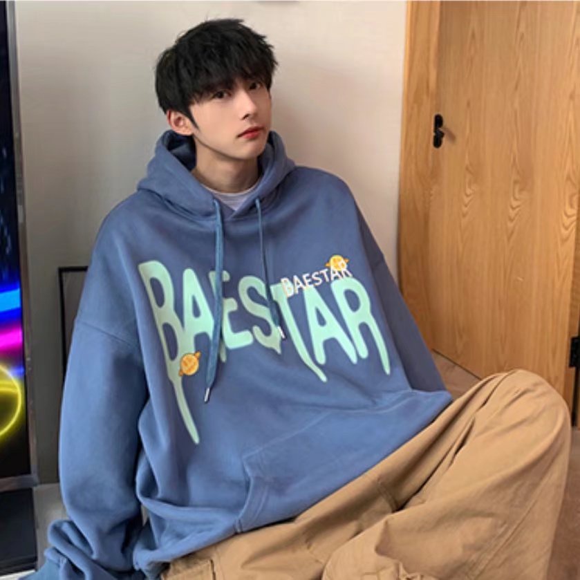 Áo hoodie dáng rộng vải nỉ chất đẹp mũ 2 lớp không xù lông hàng Quảng Châu cho nam nữ