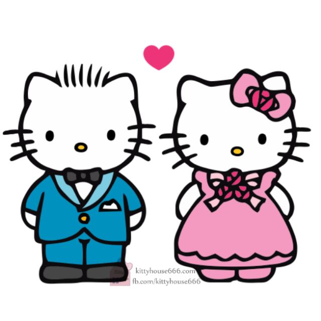 🌻DECAL CẶP KITTY & DANIEL🎀 KITTY HOUSE