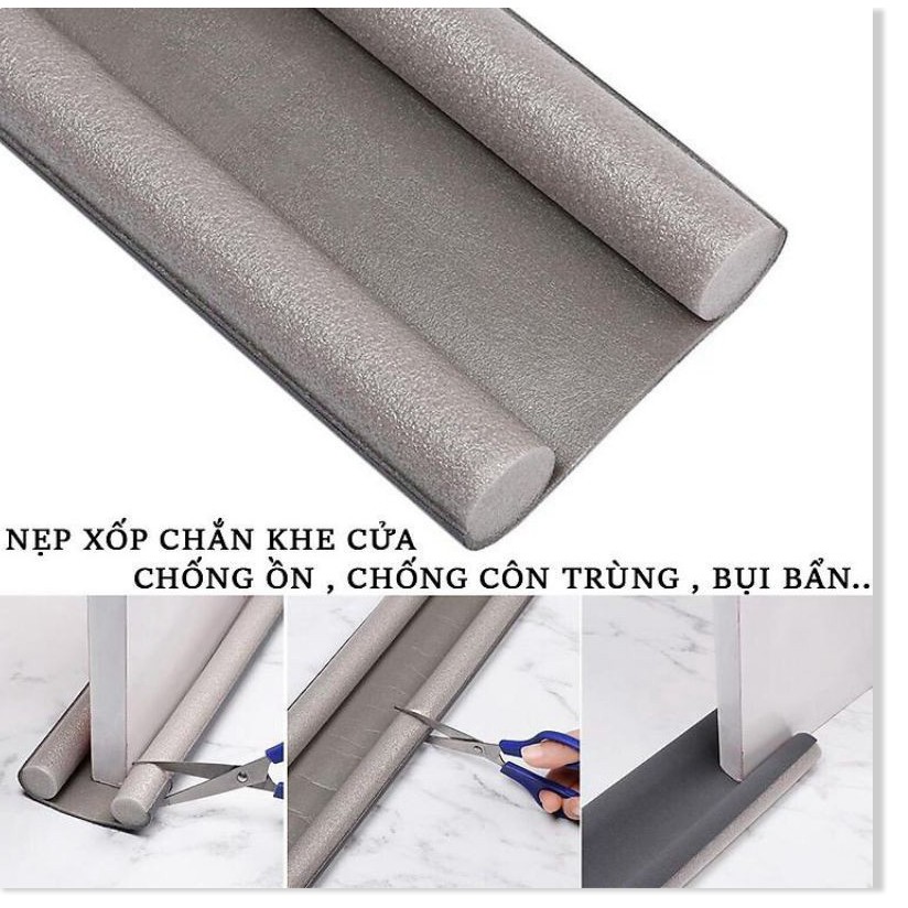 Thanh xốp chèn khe cửa chống bụi,côn trùng,phòng điều hòa,cách âm/nẹp xốp chặn cửa chắn khe cửa