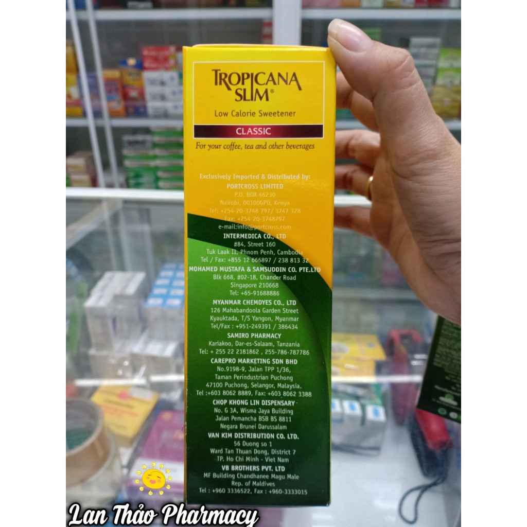 [CHÍNH HÃNG] Đường Bắp Ăn Kiêng Tropicana Slim Classic Sucraslose (50 gói x 2g)