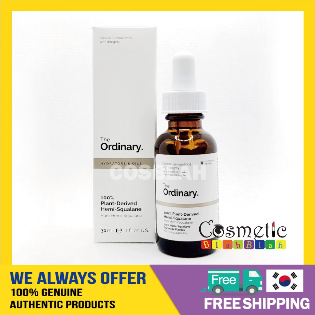 Tinh dầu THE ORDINARY Hemi-Squalane 30ml 100% nguồn gốc từ thực vật