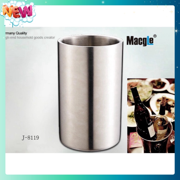 🇳 🇪 🇼®️ Thùng giữ lạnh Vang, Beer 2 lớp FreshCold 2L Inox