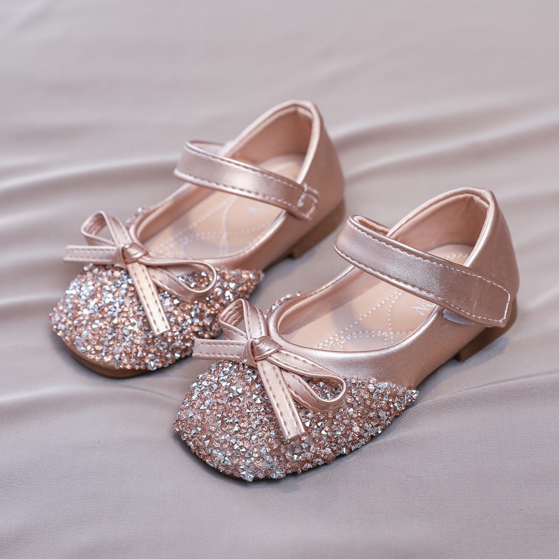 Giày búp bê bé gái đế mềm bằng da chống nước phong cách thời trang mùa thu Hàn Quốc 2020